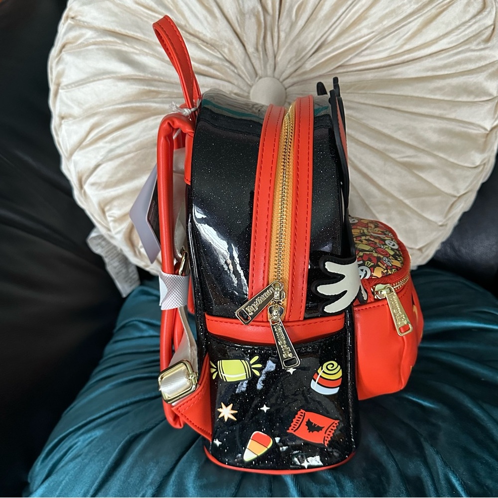 Disney Donald Duck Vampire Costume Halloween Candy Bucket Loungefly Back: NWT - Picture 6 of 9